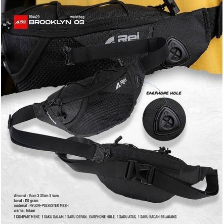 WAIST BAG TAS PINGGANG REI BROOKLYN 03