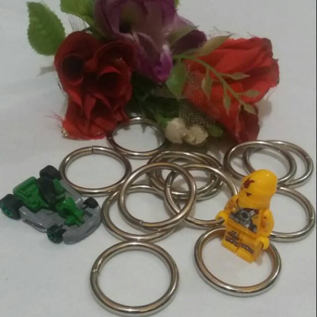 Ring besi bulat/NIKEL RING/AKSESORIS/DIY O BESI 3 cm