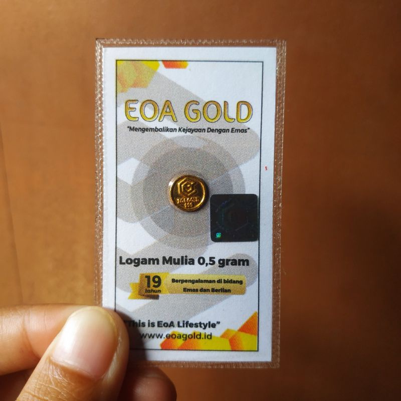 READY STOCK LOGAM MULIA EOA GOLD 0.5 GRAM
