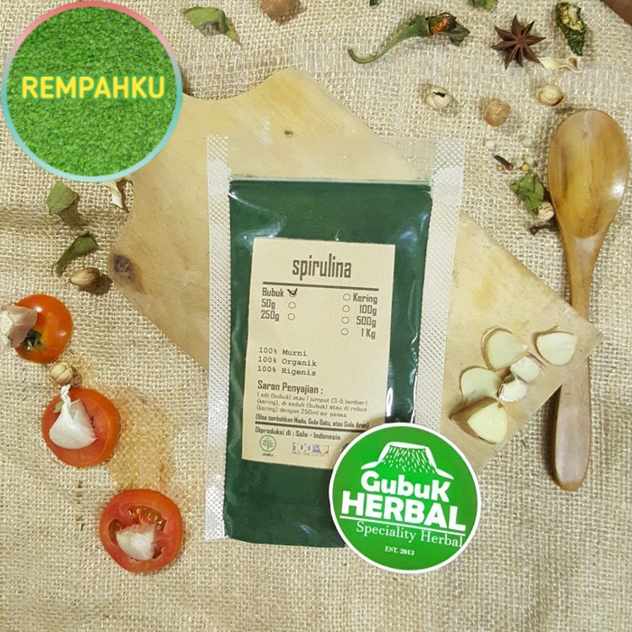 

SPIRULINA BUBUK 50 GRAM - Arthrospira Platensis - MURNI - JSR