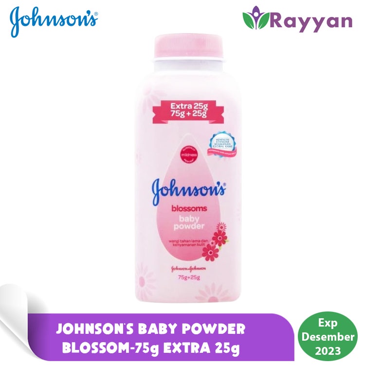 Johnson's Baby Powder Blossom 75 g EXTRA 25 g Harum Wangi | Bedak Bayi Johnson's | Bedak Bayi Lembut