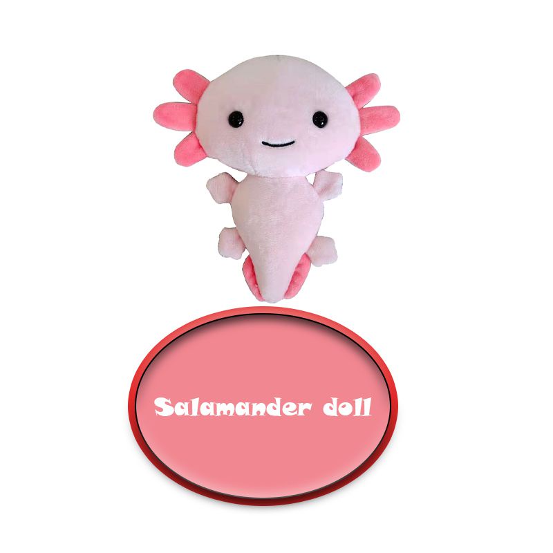 Axolotl Plush Doll Karakter Kartun Mainan Bantal Boneka Lembut Hadiah Mainan Anak