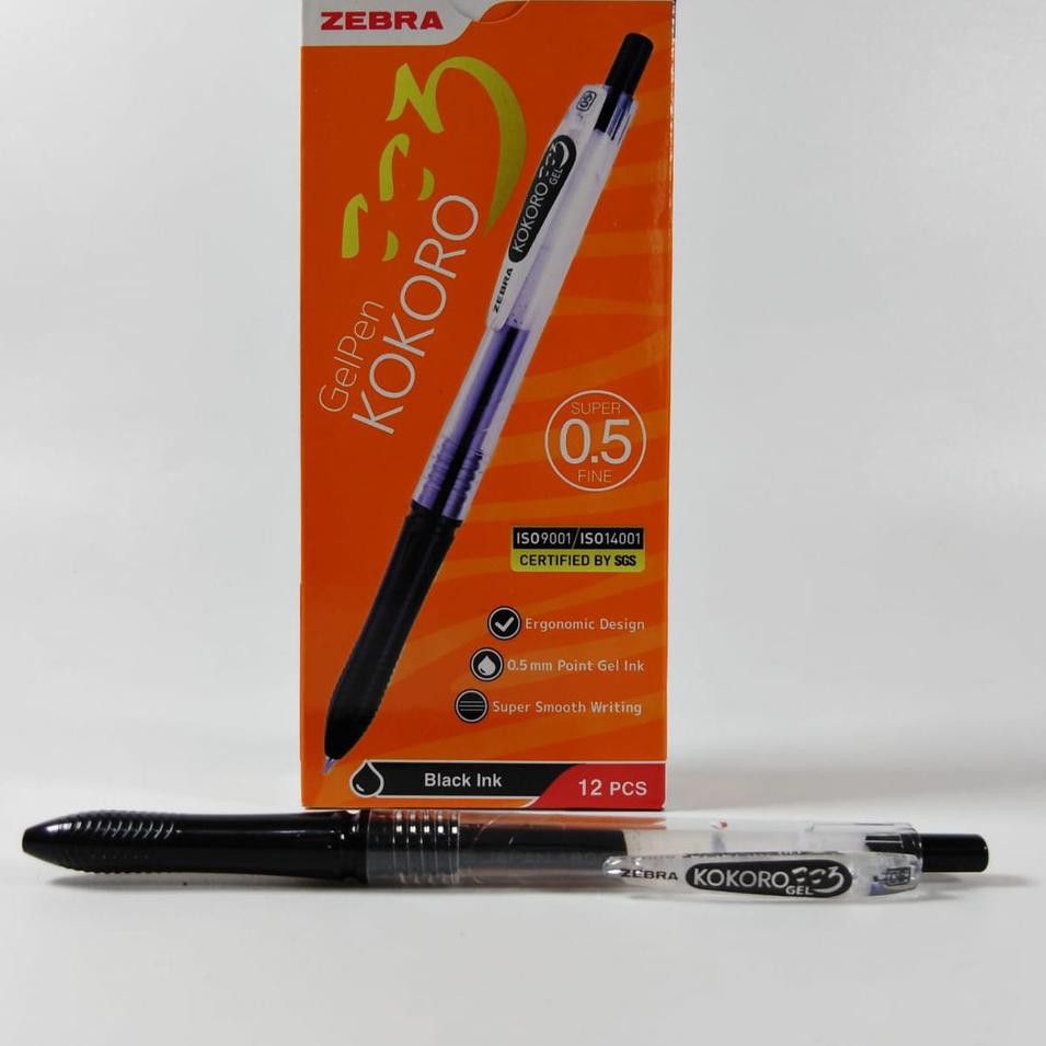 

☼ Zebra Pulpen Gel Ink Kokoro Gel 0.5 htm Bulpen Bolpoint Ballpoint Ballpen Pen Pena ATK Murah ♨RY51