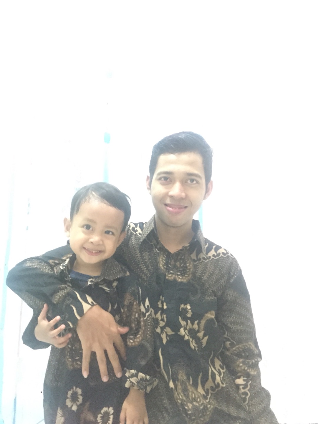 Batik Couple Ayah Dan Anak Laki Laki Lengan Panjang  Modern