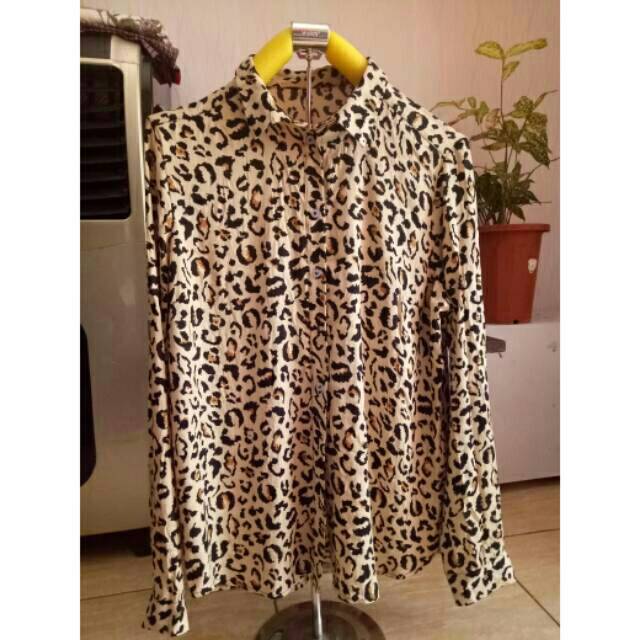 Hnm Leopard Blouse branded