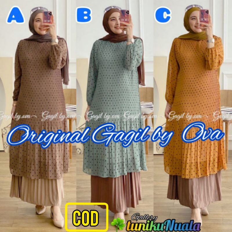 BAJU SETELAN STELAN DRESS WANITA FASHION MUSLIM MAHESYA SET ORI GAGIL BY OVA ORIGINAL