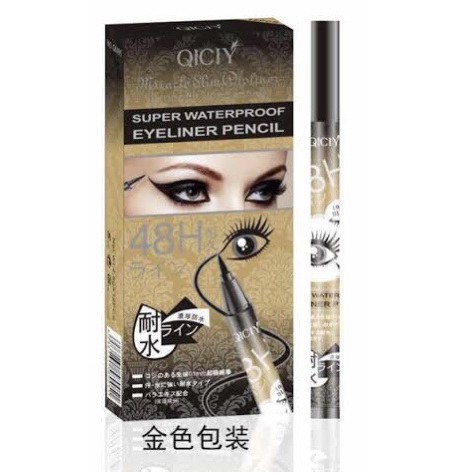 QICIY EYELINER 48H SUPER WATERPROOF PANIFY SUPER WATER PROOF EYE LINER TAHAN AIR 48 JAM