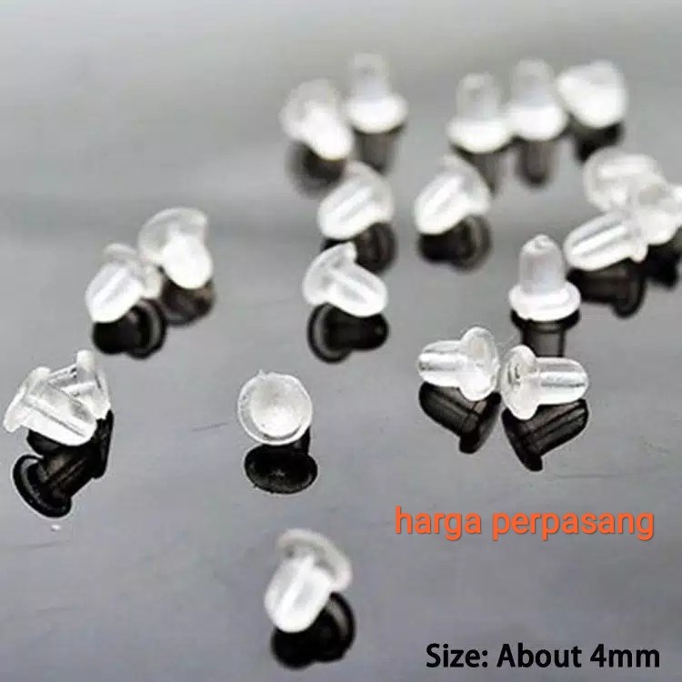 Special Promo Penutup Anting Tusuk Penyumbat Anting Tusuk Penutup Plastik Anting