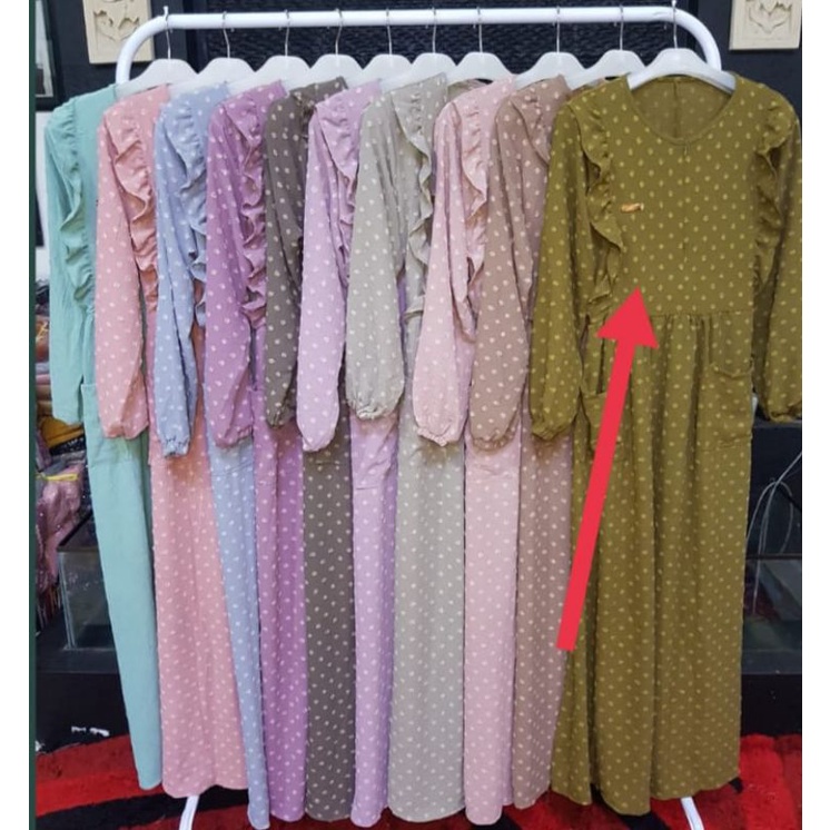 gamis crincle rubiah