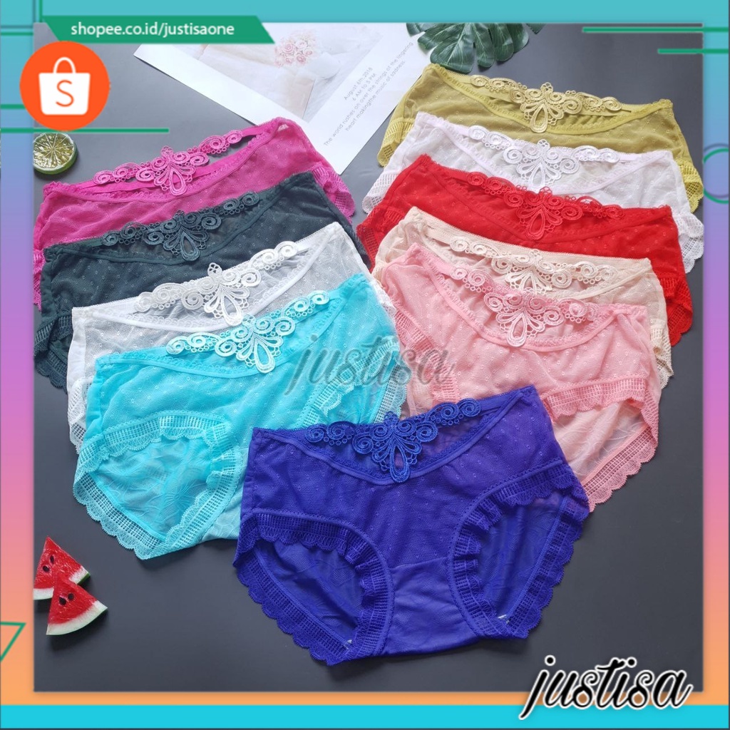 Promo !! Underwear zigzag square  / Celana dalam perempuan dewasa import / Pakaian dalam