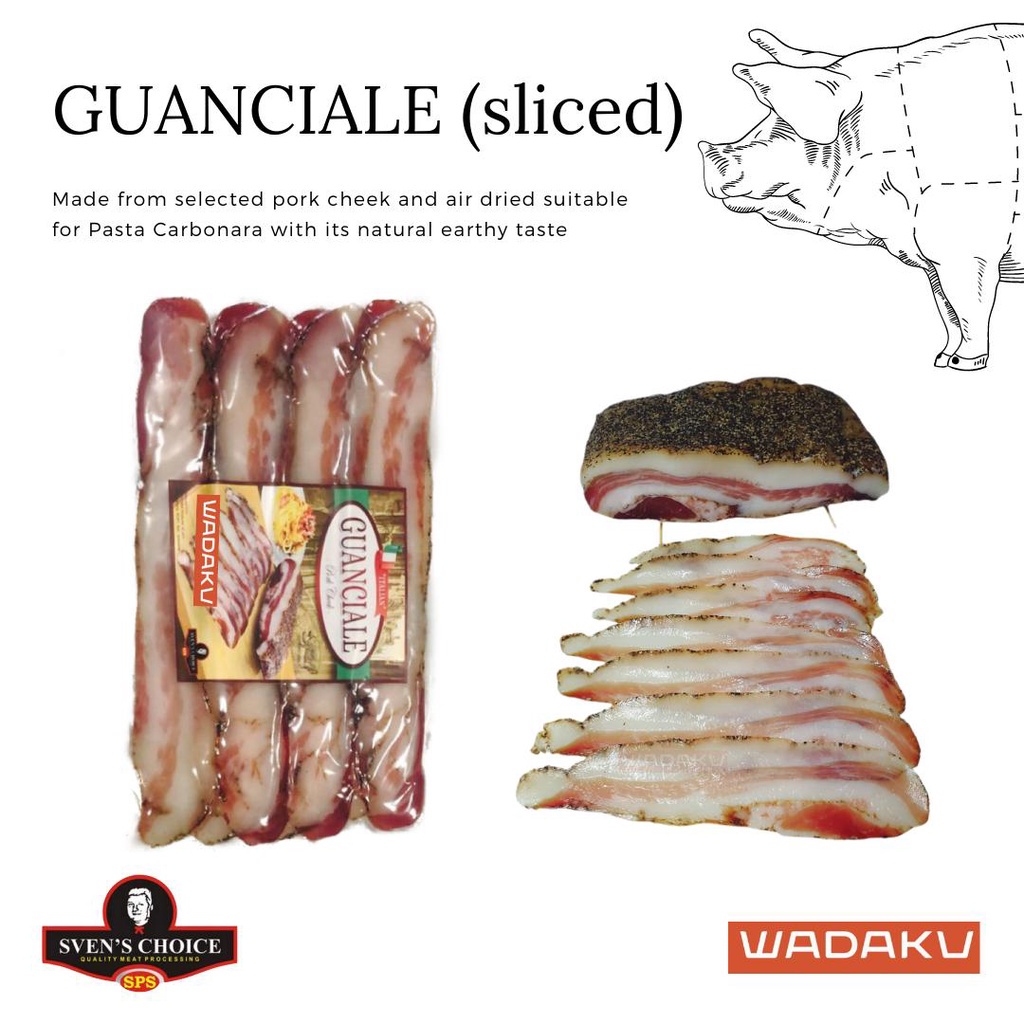 

GUANCIALE SLICE Svenschoice 100gr