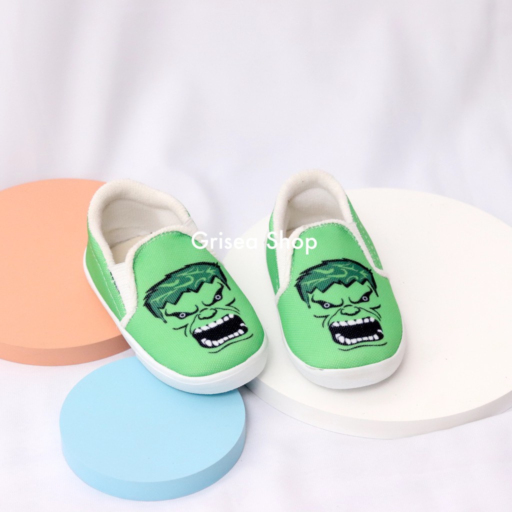 Sepatu Anak Lucu Unisex Usia 1-5 Tahun Motif HULK KP-34