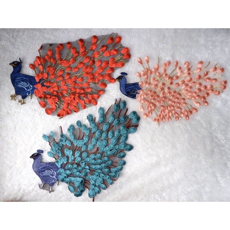 Sakura Phoenix Bird Iron Patch Bordir Renda Aplikasi Burung Bunga Embroidery EHG012