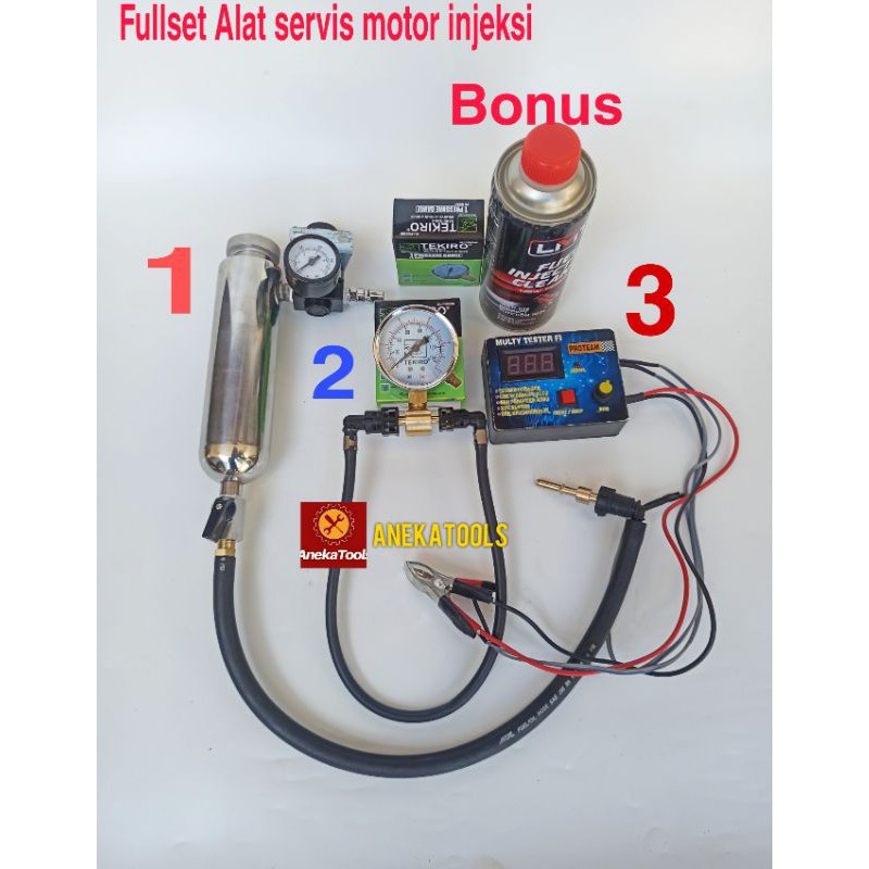 Fulset Alat servis motor injeksi lengkap Termurah BONUS CAIRAN INJEKSI
