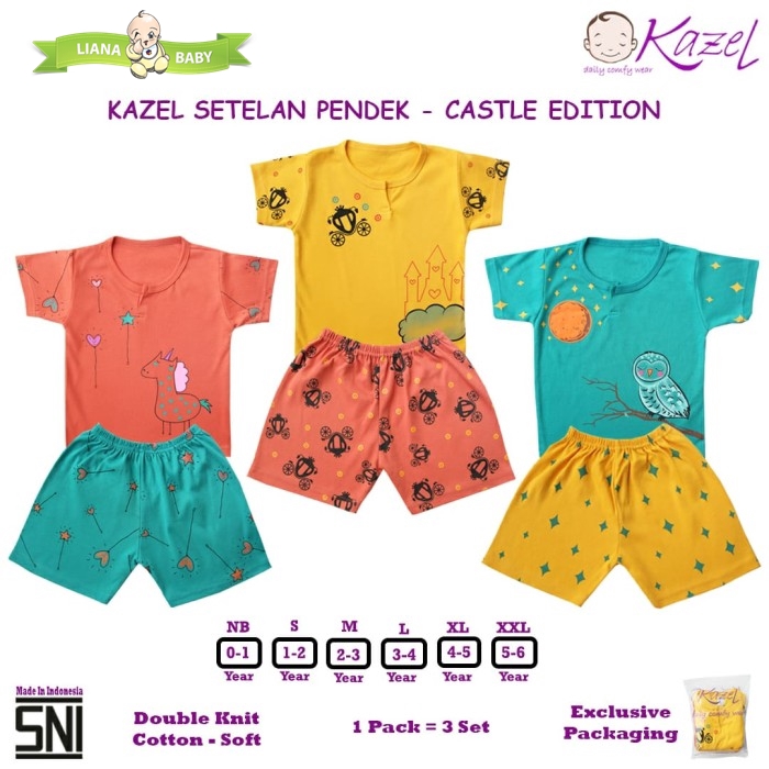 PNB210 SETELAN PENDEK GIRL KAZEL CASTLE EDITION