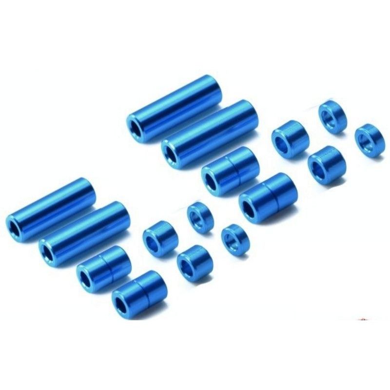 REP TAMIYA 95442 ALUMINUM SPACER SET (12/6/3/1.5m)1PACK 16PCS