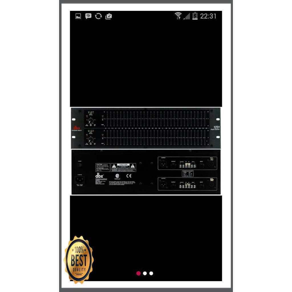 Mishad Shop -  EQUALIZER DBX 1231 EQUALISER DBX1231 GRADE A GU-5117-1588