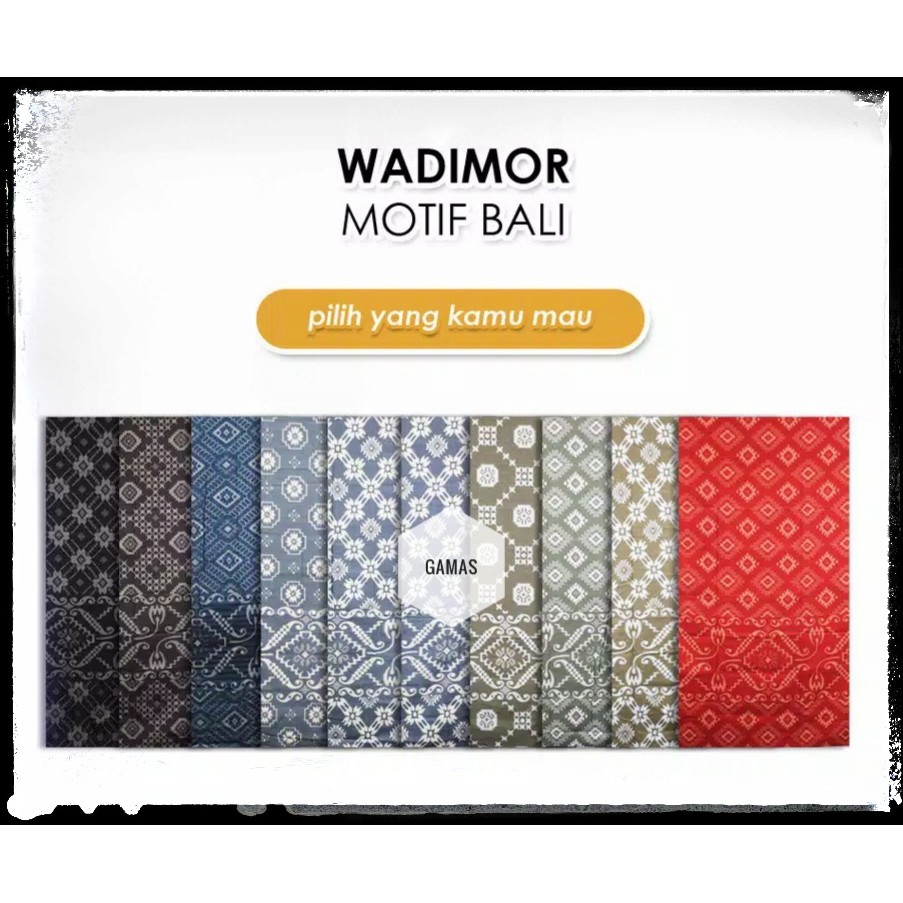 SARUNG WADIMOR MOTIF BALI ORIGINAL MURAH (GROSIR &amp; ECER)