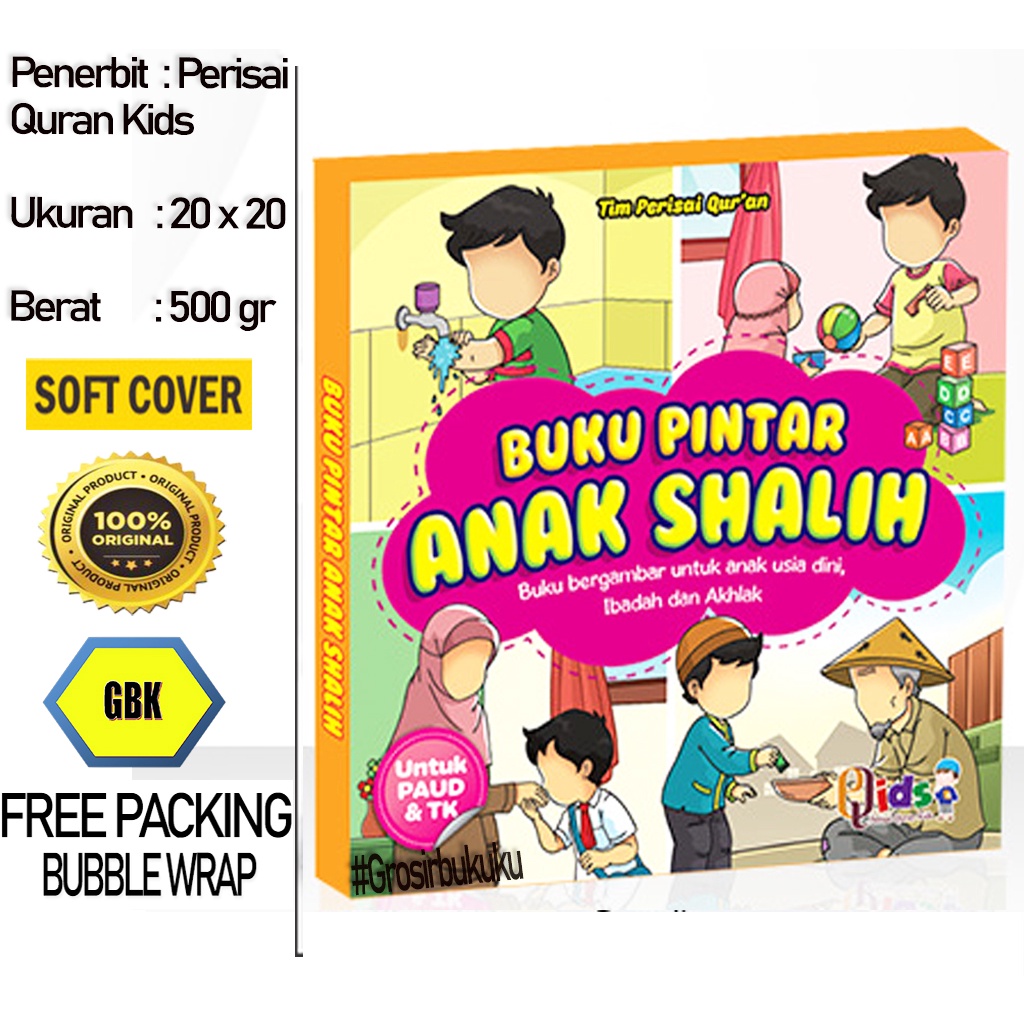 Buku Anak Islami | Buku Pinter Anak Shalih Lengkap (Isi 10 Buku) - Perisai Quran Kids