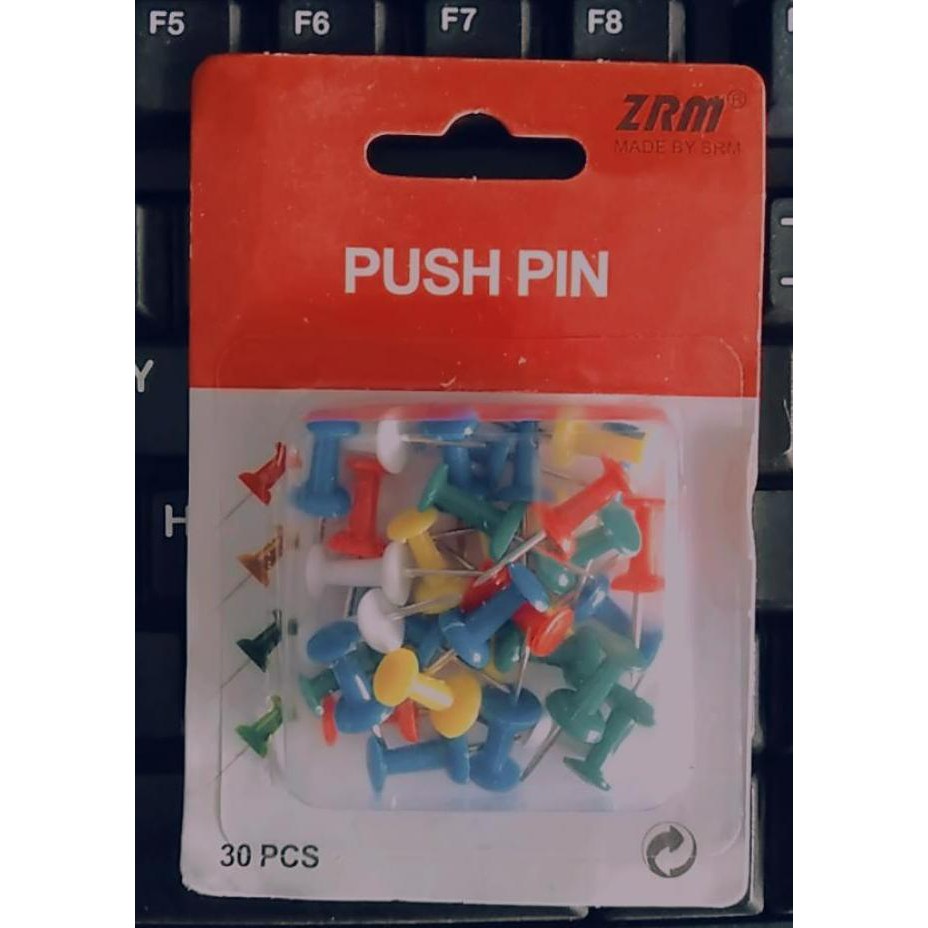 

Push Pin / Paku Kertas / Jarum Tekan ZRM (30Pcs) P-30