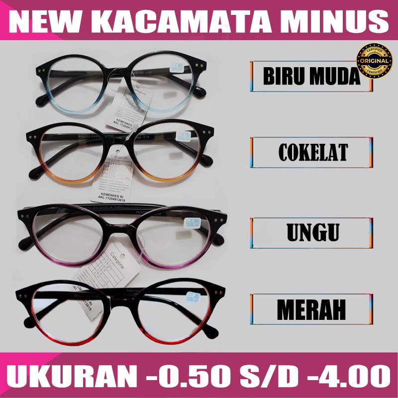 Kacamata baca minus pria wanita uk -0.50- -4.00 kaca mata minus kacamata rabun jauh reading glasess