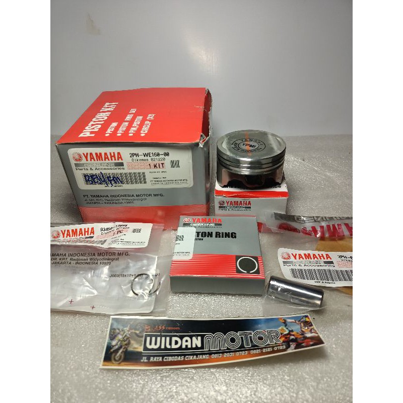 Piston Kit Standard Mio M3,Fino125,GT125,X Ride125 Original No.Part 2PH-WE160-00