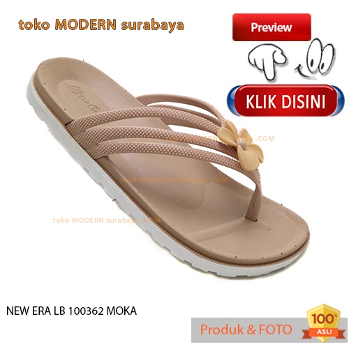 Sandal wanita casual sandal jepit karet murah NEW ERA LB 100362