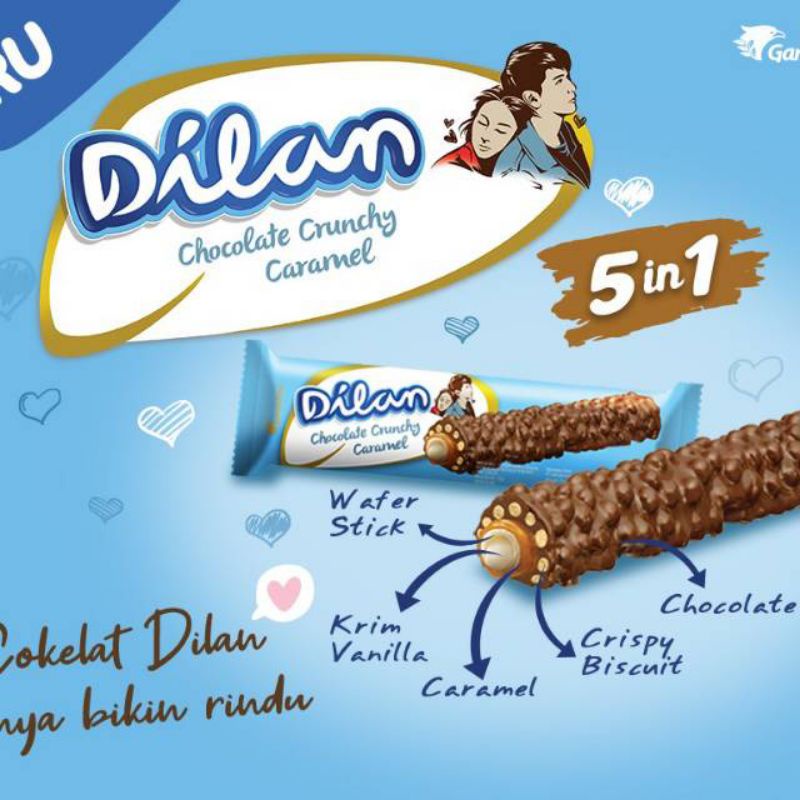 

Dilan wafer crunchy choco caramel 24gr