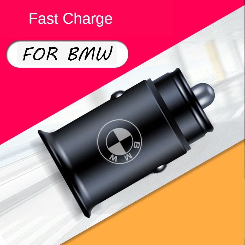 Charger Mobil MINI USB 4.8A / QC4.0 Fast Charging Untuk BMW F30 / F20 / F10 / E34 / E46 / E60 / E90 / G1 / G30 / X3 / X20