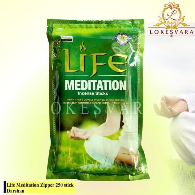 Kualitas Terbaik] Dupa Hio Wangi Harum Aromaterapi India Darshan Life Meditation Zipper