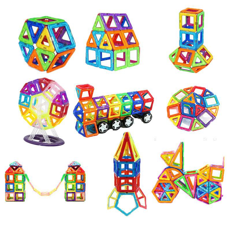 128/184/246pcs Magnetic Blocks Building Blocks Magnet Toys Construction Educational Toys for Kids Children