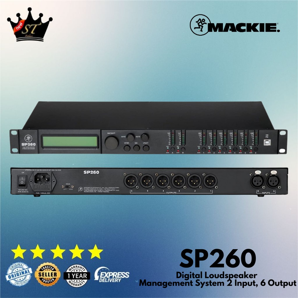 Mackie SP260 SP-260 SP 260 Digital Loudspeaker Management System DLMS