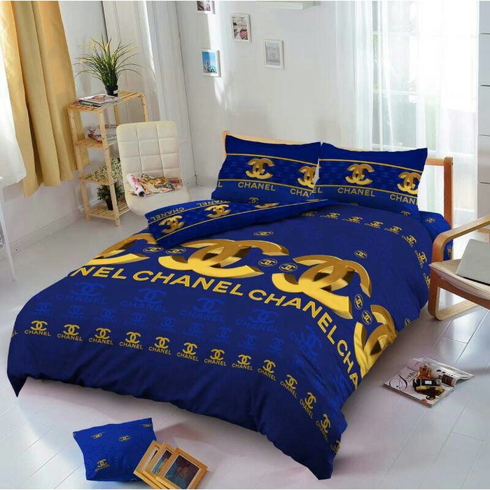 Sprei Kintakun D'Luxe Uk.160 X 200 Motif Chanel