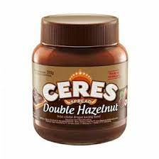 

CERES CHOCO SPREAD 350 / 400 GRAM BOTOL DOUBLE HAZELNUT