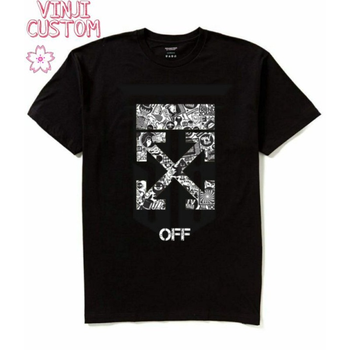 kaos OFF WHITE. kaos big size S M L XL XXL 3XL 4XL / Baju Distro / kaos pria / kaos wanita / kaos ov