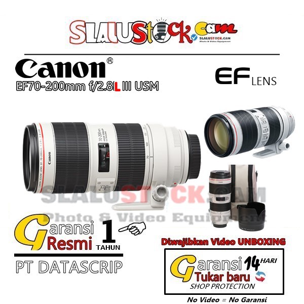 Canon EF 70-200mm f/2.8L IS III USM / Lensa Canon 70-200 f/2.8L IS III
