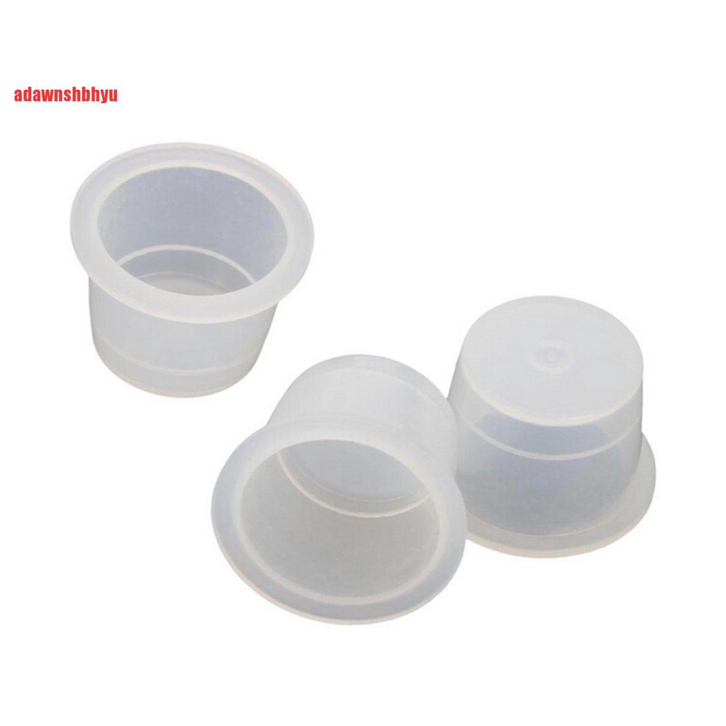 100pcs Cup Holder Bahan Plastik Ukuran Medium Untuk Tinta Tato