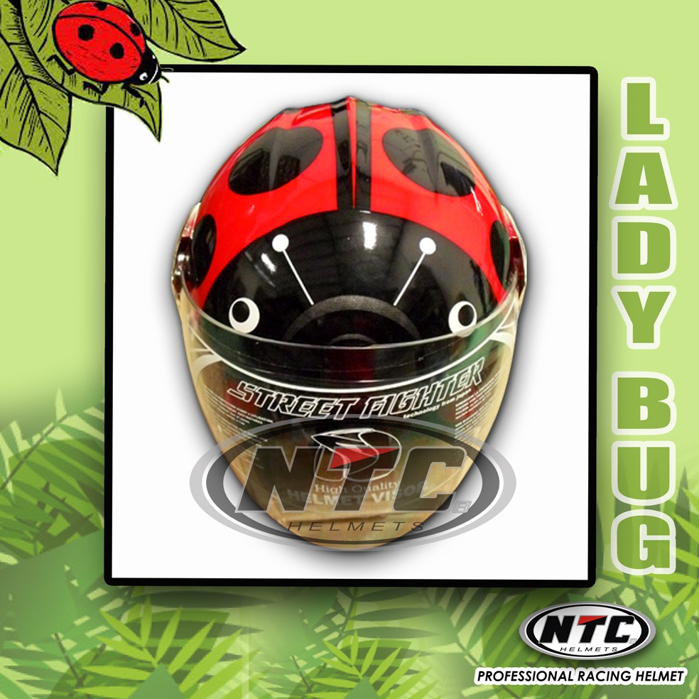 Helm Anak NTC - Lady Bug (YELLOW)
