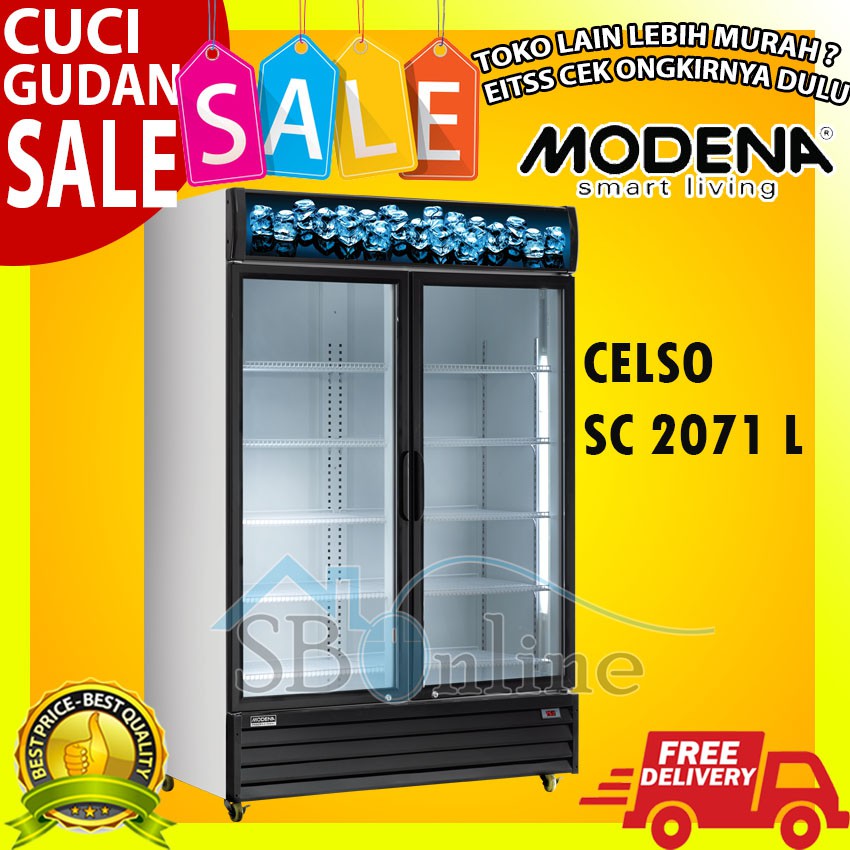 SC 2071 L MODENA 2 Pintu Showcase Cooler Box