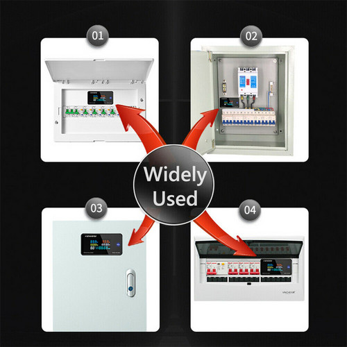 6 In 1 Kws-Ac300 Voltmeter Suhu Ac 100a/10a 50~300v Dengan Monitor Lcd Digital