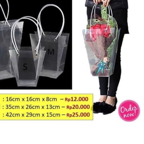 

➱ OPP Bouquet Bag size L - kantong handboquuet tas buket barang florist flower packaging 1251L ☻