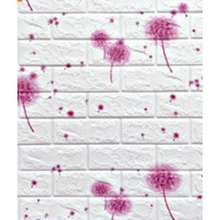 Wallpaper Dinding Foam 3D /Sticker Dinding Motif Headboard DD514 / 515 / 517 / 518 COD [1KG=24PCS]