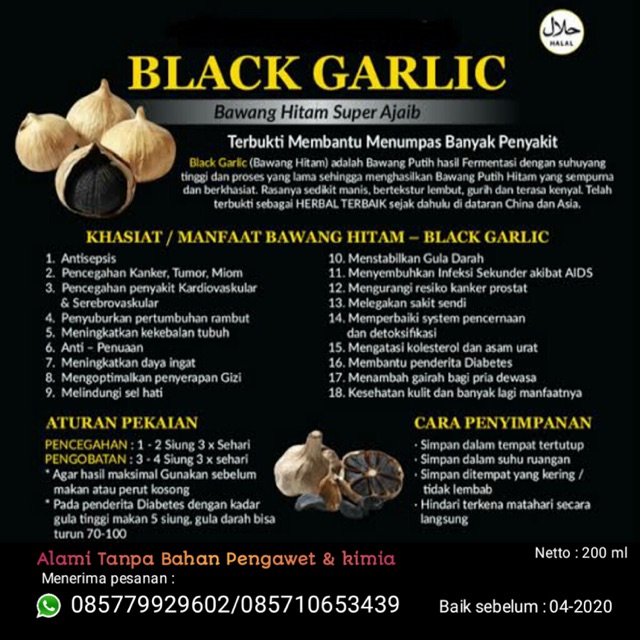 

Black garlic