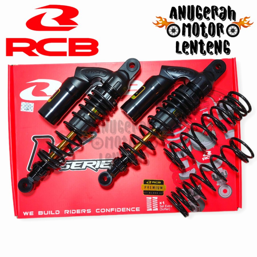 Shock Breaker Belakang RCB VS Black 335MM Honda Bebek Tiger RX King