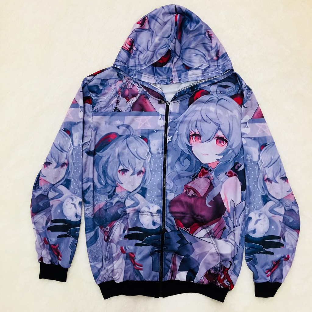 JAKET GANYA GENSHIN IMPACT FULLPRINT Anime Manga Premium Adidas Poly