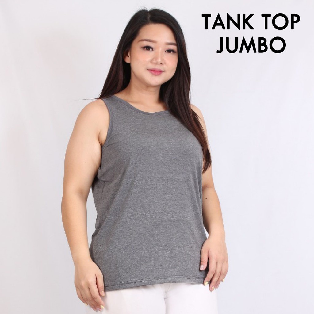 BIGCLO - (COD) UCanSee Tanktop Jumbo Wanita Singlet Big Size Inner Daleman Tank Top