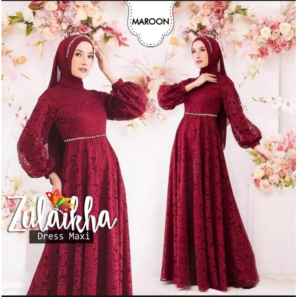 Fashion Muslim &gt; Pakaian Muslim Wanita &gt; Dress &gt; Gamis dewasa - gamis jumbo - gamis brokat