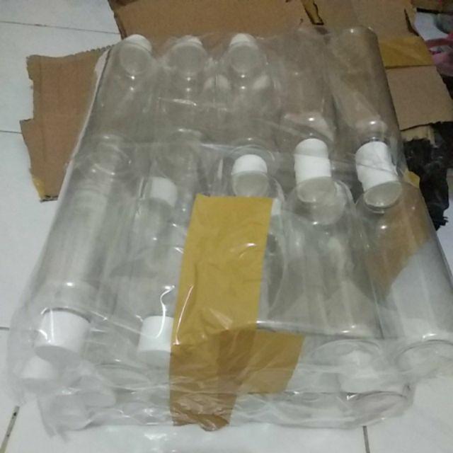 Botol Pet 250 Ml Natural Fliptop Putih