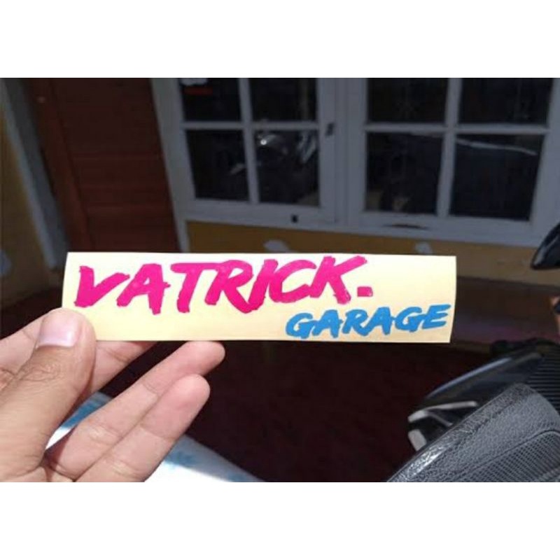stiker cutting vatrick garage