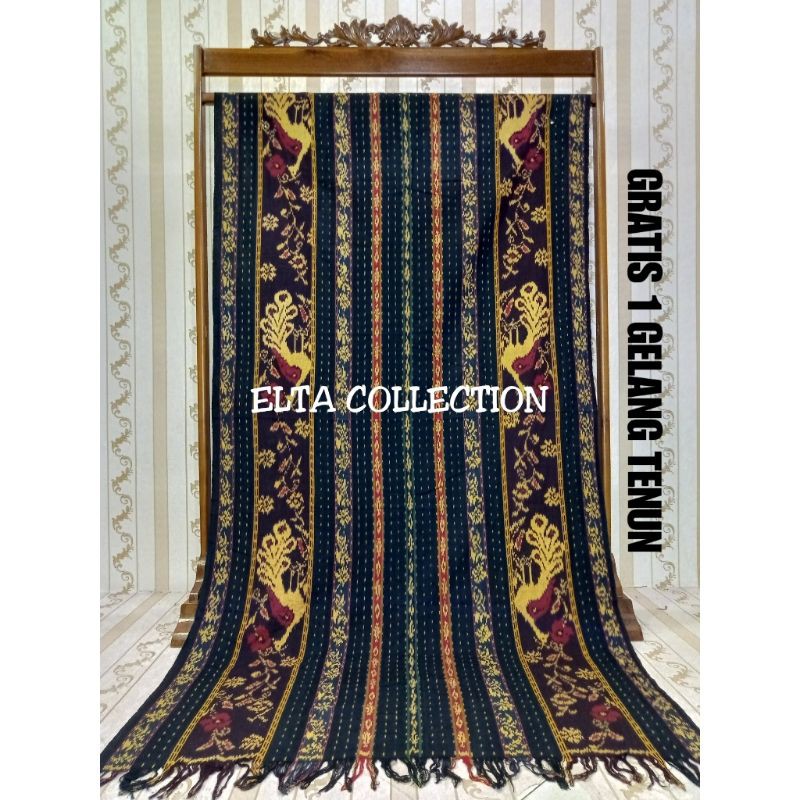 Kain tenun ikat blanket etnik motive khas sumba